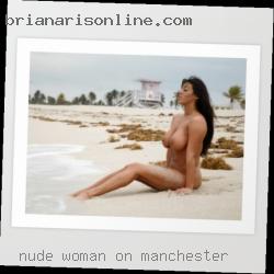nude woman on Manchester England rack